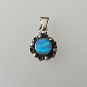 Opal & Sterling Silver Pendant